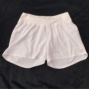 Kinesis White Athletic Shorts